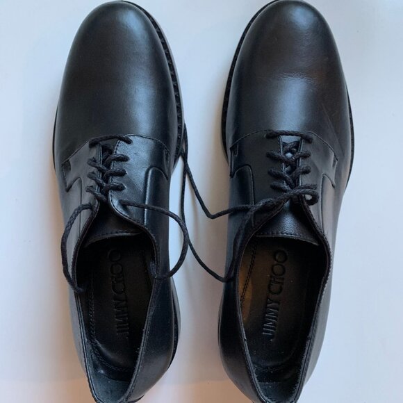 Jimmy Choo Black Oxford Shoe sz 40.5 - Picture 5 of 5